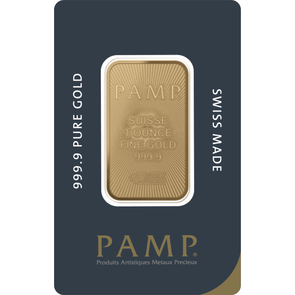 GOLD BARS 1 OZ - 1 OZ GOLD BAR PAMP .9999 FINE - 1PAMPS