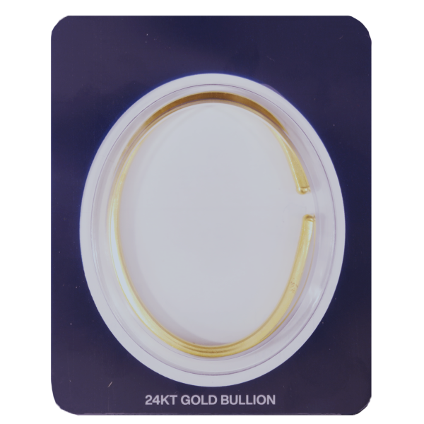 1 OZ GOLD BRACELET HAMMERED WITH DG PACKAGING