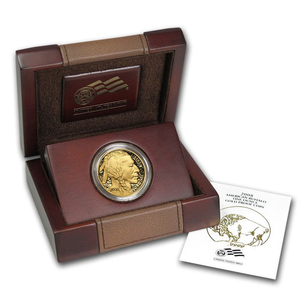 AMERICAN GOLD BUFFALO - 2008 1 OZ AMERICAN GOLD BUFFALO PROOF - 1PRFB08