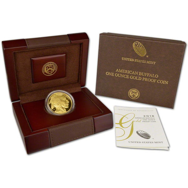 AMERICAN GOLD BUFFALO - 2018 1 OZ AMERICAN GOLD BUFFALO PROOF - 1GBU18PR