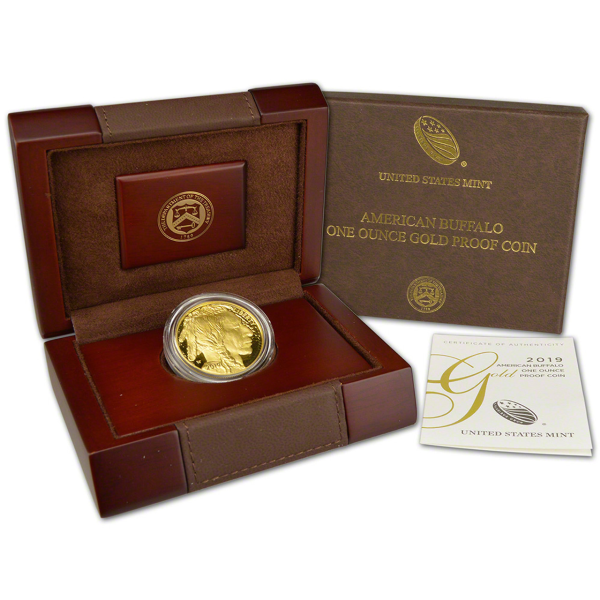 AMERICAN GOLD BUFFALO - 2019 1 OZ AMERICAN GOLD BUFFALO PROOF - 1GBU19PR