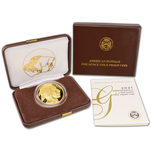AMERICAN GOLD BUFFALO - 2021 1 OZ AMERICAN GOLD BUFFALO PROOF - 1GBU21PR
