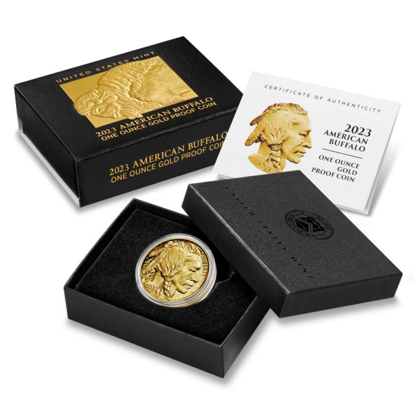 AMERICAN GOLD BUFFALO - 2023 1 OZ AMERICAN GOLD BUFFALO PROOF - 1GBU23PR