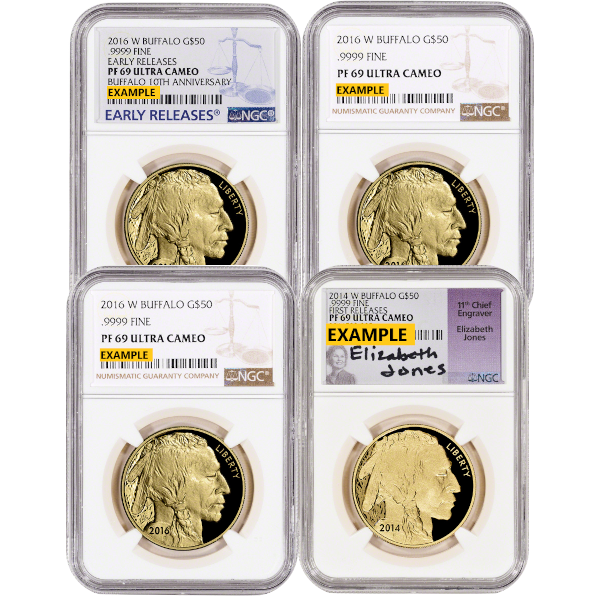 AMERICAN GOLD BUFFALO NGC AND PCGS - 1 OZ AMERICAN GOLD BUFFALO NGC PROOF 69 - 1GBUN69PR