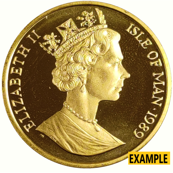 1 OZ GOLD CAT ISLE OF MAN RANDOM DATE