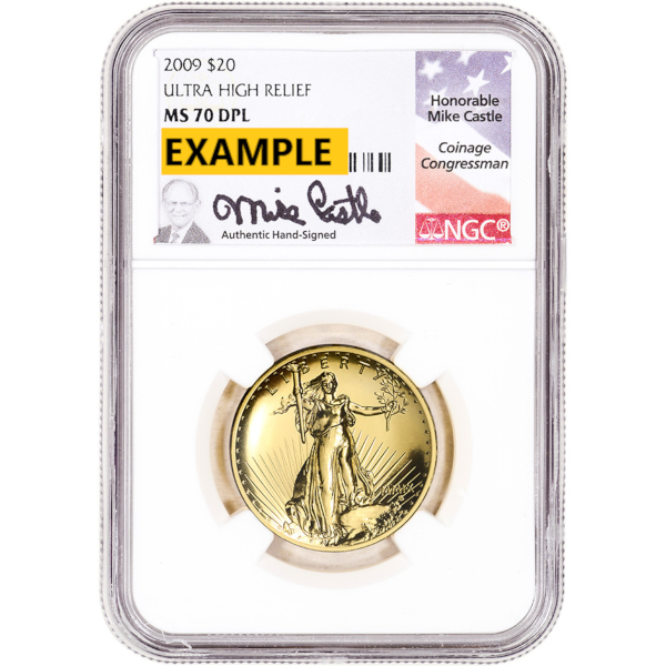 2009 1 OZ AMERICAN GOLD ULTRA HIGH RELIEF NGC MS70 DPL