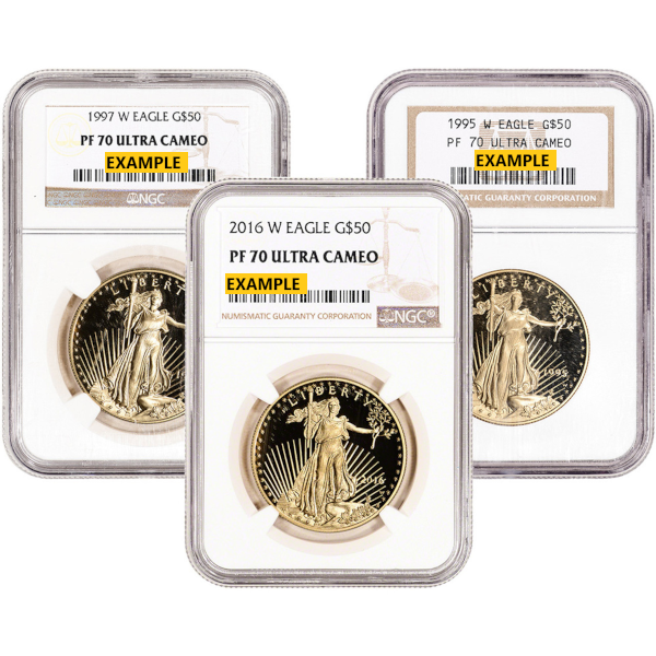 AMERICAN GOLD EAGLE NGC AND PCGS - 1 OZ AMERICAN GOLD EAGLE NGC70 PROOF - 1GEN70PR