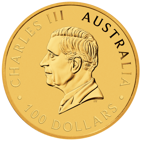 1 OZ GOLD KANGAROO back