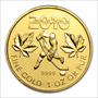 2010 1 OZ CANADIAN GOLD MAPLE OLYMPIC EDITION