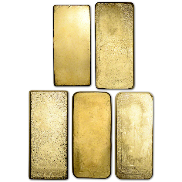 GOLD BARS ASSORTED WEIGHTS - KILO GOLD BAR - 1KILOG