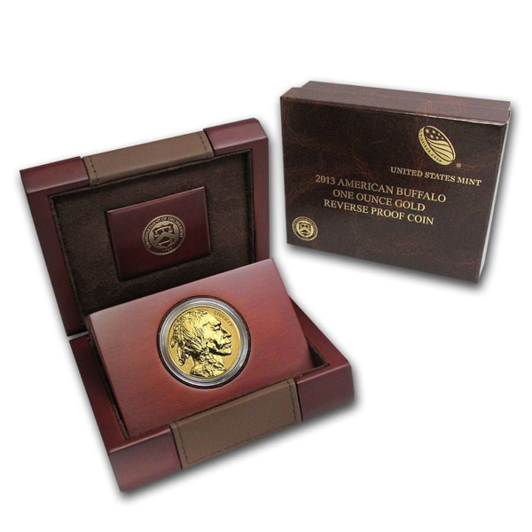 AMERICAN GOLD BUFFALO - 2013 1 OZ AMERICAN GOLD BUFFALO REVERSE PROOF - 1PRFB13RV