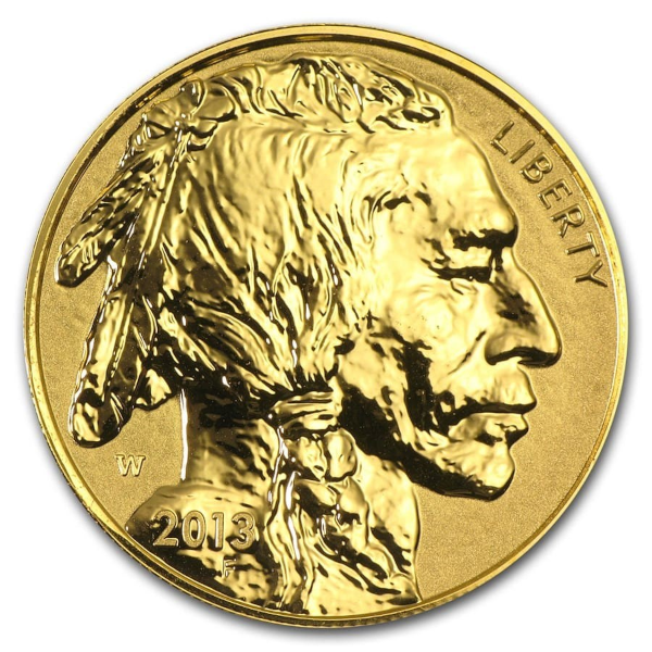 AMERICAN GOLD BUFFALO - 2013 1 OZ AMERICAN GOLD BUFFALO REVERSE PROOF - 1PRFB13RV