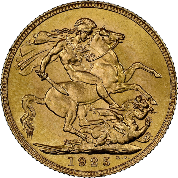 ENGLISH GOLD SOVEREIGN KING GEORGE V