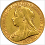 ENGLISH GOLD SOVEREIGN QUEEN VEILED HEAD