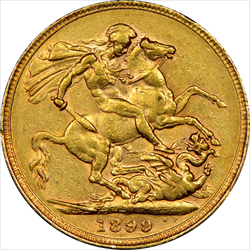 English Gold Sovereign Queen Head