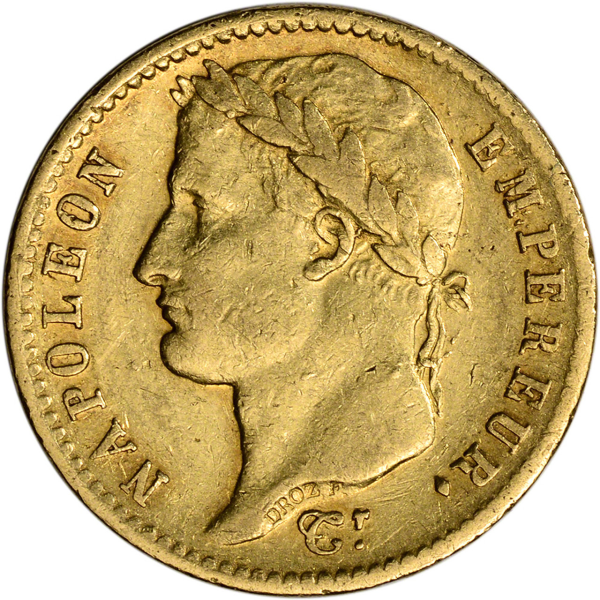 WORLD GOLD - 20 FRANC FRENCH GOLD COIN NAPOLEON I - 20FRAGNAP1