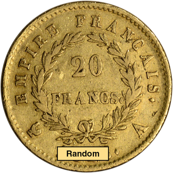 WORLD GOLD - 20 FRANC FRENCH GOLD COIN NAPOLEON I - 20FRAGNAP1