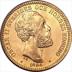 SWEDISH 20 KRONER GOLD