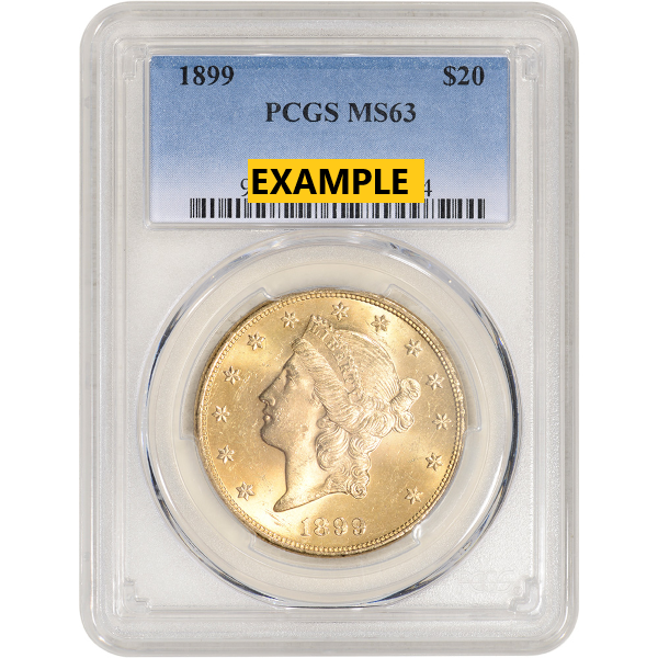 U.S. GOLD - 1899 $20 U.S. GOLD LIBERTY PCGS63 - 20LIB1899P63