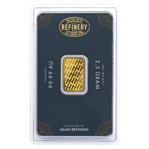 2.5 GRAM GOLD BAR ASAHI