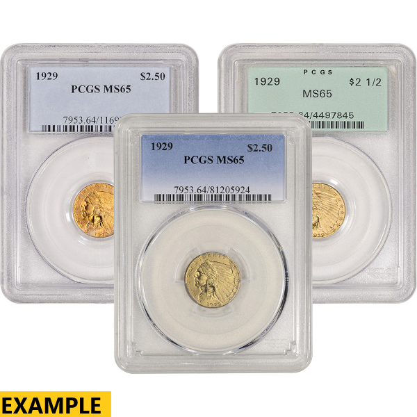 U.S. GOLD - $2.5 U.S. GOLD INDIAN PCGS65 - R2.5INDPCGS65