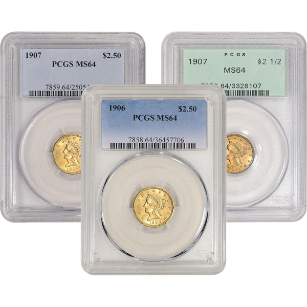 U.S. GOLD - $2.5 U.S. GOLD LIBERTY PCGS64 - R2.5LIBPCGS64