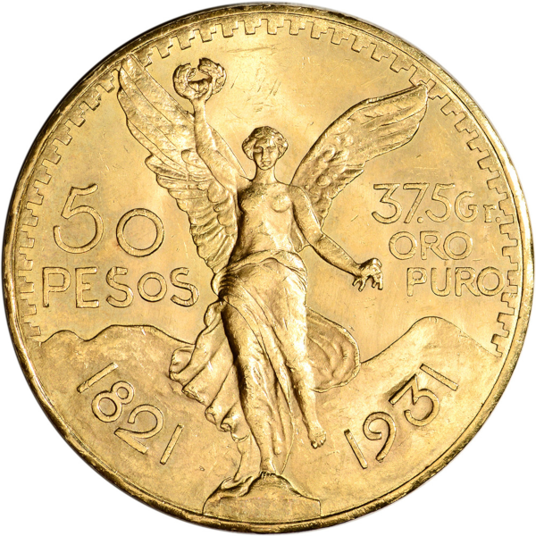 MEXICAN GOLD - 1931 MEXICO 50 PESO GOLD COIN - 50PESG1931