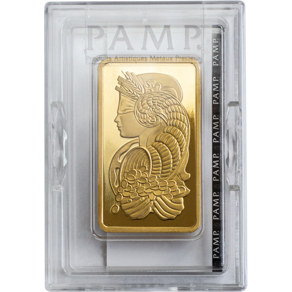 5 OZ GOLD BAR PAMP FORTUNA VERISCAN