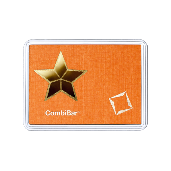5 GRAM GOLD COMBI BAR STAR VALCAMBI