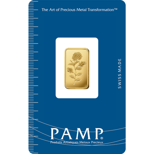 5 GRAM GOLD BAR PAMP ROSA