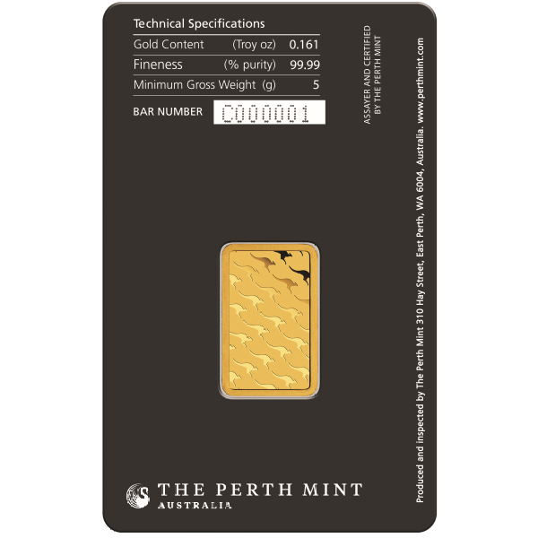 5 GRAM GOLD BAR PERTH