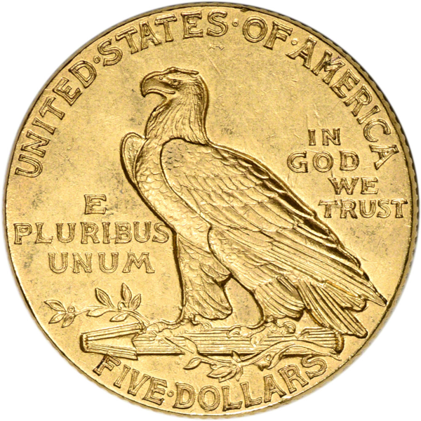 U.S. GOLD - $5 U.S. GOLD INDIAN PCGS61 - R5INDPCGS61
