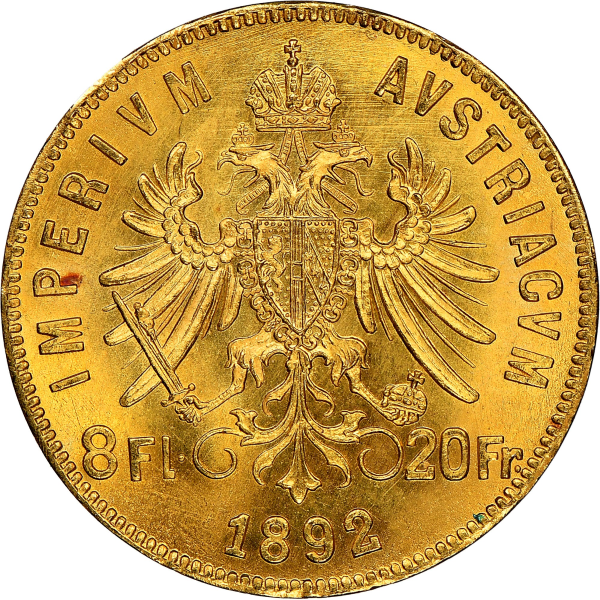 8 FLORIN AUSTRIAN GOLD COIN