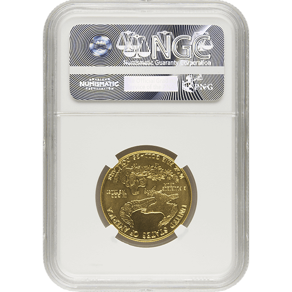 1986 1/2 OZ AMERICAN GOLD EAGLE NGC 69