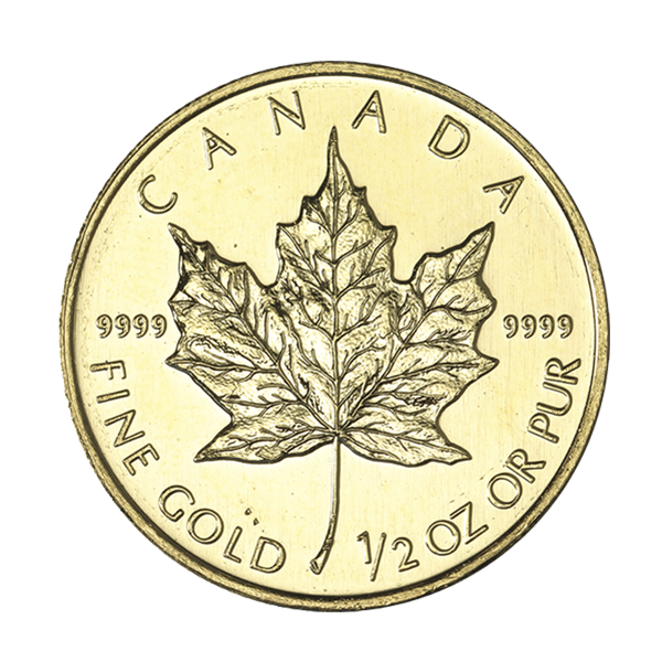 CANADIAN GOLD - 1/2 OZ CANADIAN GOLD MAPLE LEAF (NOT SEALED) - .5MAPNP