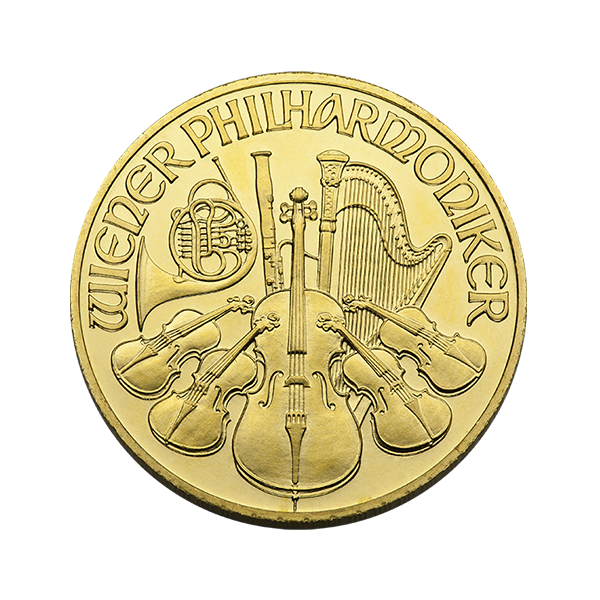 AUSTRIAN GOLD PHILHARMONIC - 1/2 OZ AUSTRIAN GOLD PHILHARMONIC - .5PHIL