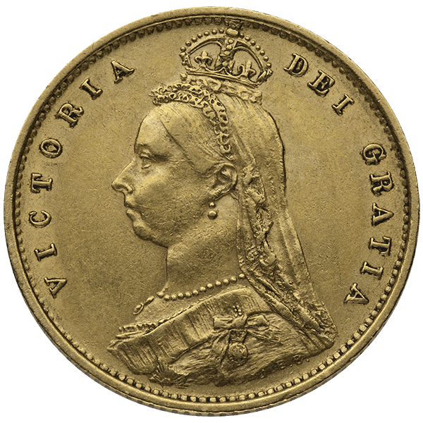 1/2 ENGLISH GOLD SOVEREIGN