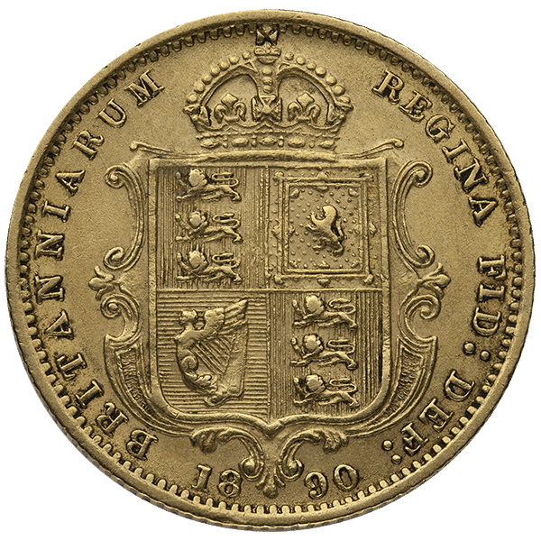 1/2 ENGLISH GOLD SOVEREIGN