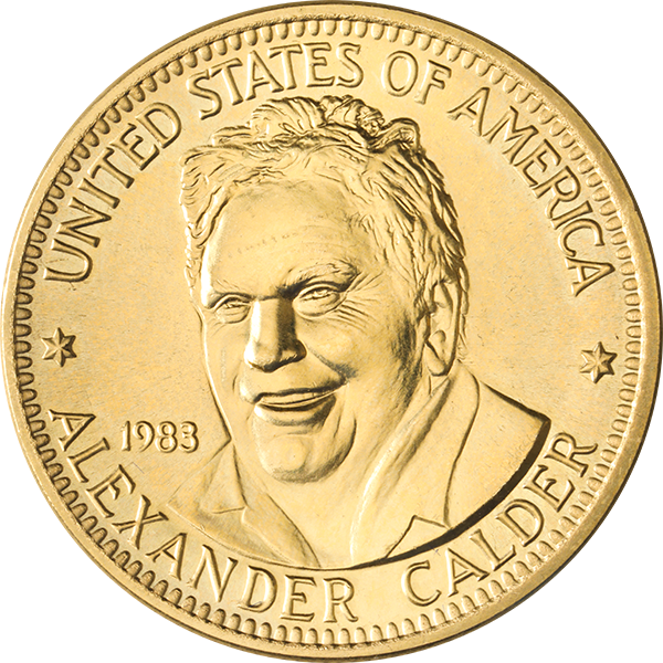 1/2 OZ US GOLD ART MEDALLION