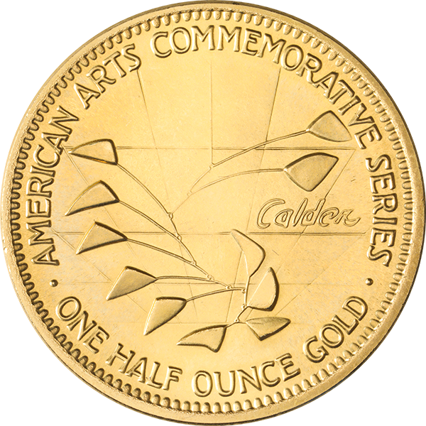 1/2 OZ US GOLD ART MEDALLION