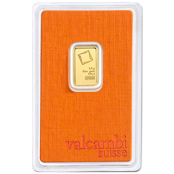 2.5 GRAM GOLD BAR VALCAMBI