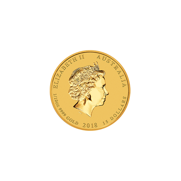 AUSTRALIAN GOLD - 2018 1/10 OZ PERTH GOLD DOG - .1GPDO18