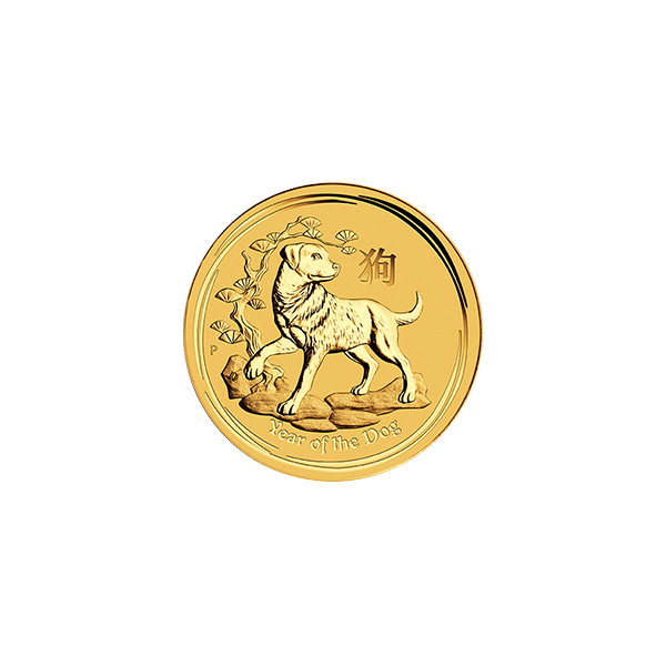 AUSTRALIAN GOLD - 2018 1/10 OZ PERTH GOLD DOG - .1GPDO18