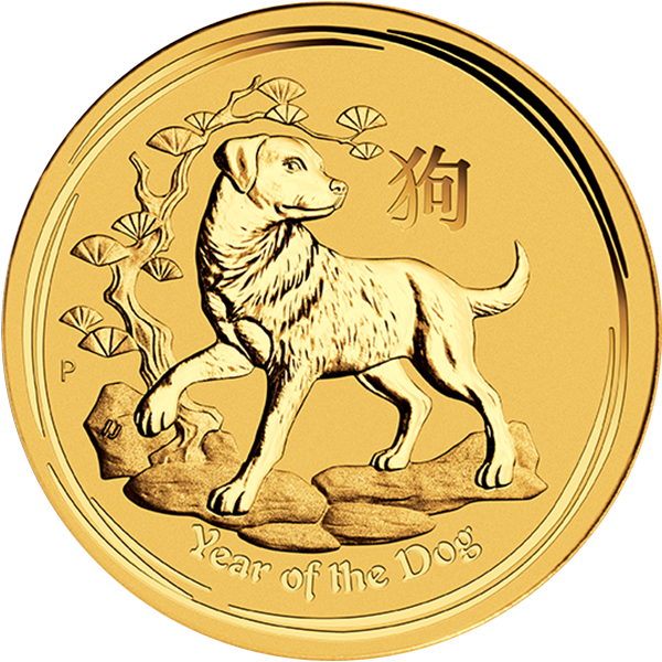 AUSTRALIAN GOLD - 2018 2 OZ PERTH GOLD DOG - 2GPDO18