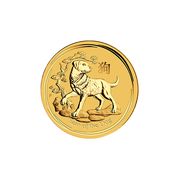AUSTRALIAN GOLD - 2018 1/4 OZ PERTH GOLD DOG - .25GPDO18
