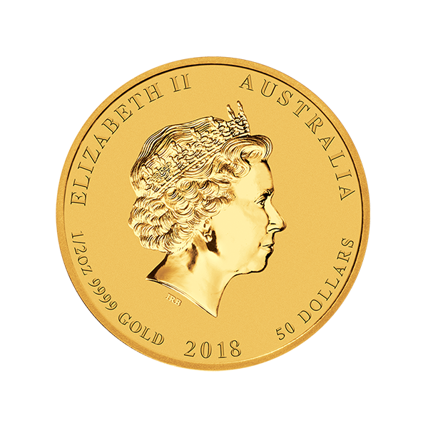 AUSTRALIAN GOLD - 2018 1/2 OZ PERTH GOLD DOG - .5GPDO18