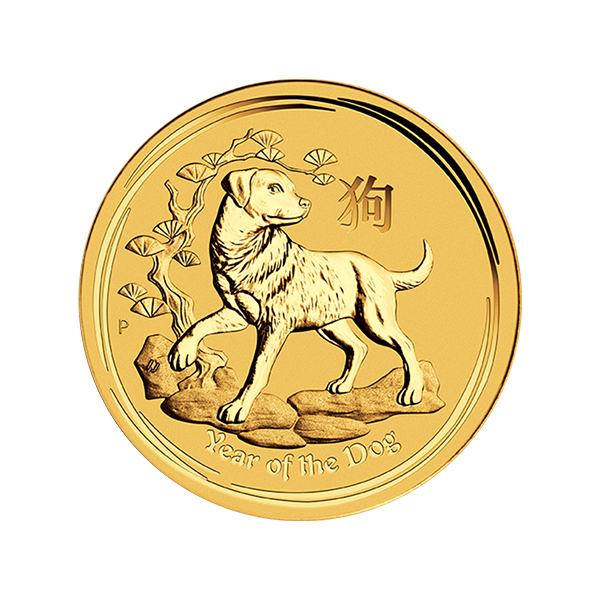 AUSTRALIAN GOLD - 2018 1/2 OZ PERTH GOLD DOG - .5GPDO18