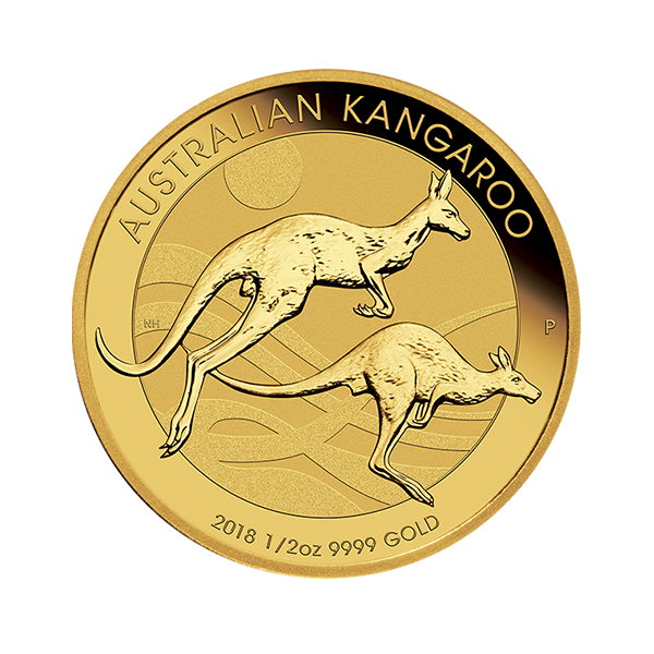 AUSTRALIAN GOLD - 2018 1/2 OZ PERTH GOLD KANGAROO - .5GKA18