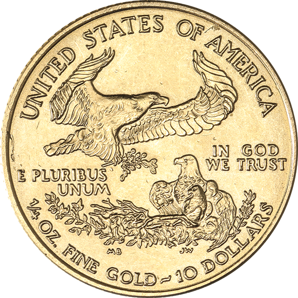 AMERICAN GOLD EAGLE - 1/4 OZ AMERICAN GOLD EAGLE SCRUFFY - .25EAGLELP