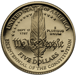 $5 MODERN GOLD COMMEMORATIVE MISC DESIGN